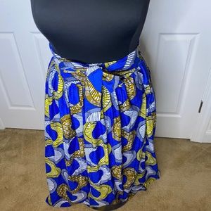 African Print Maxi Skirt Ankara High Waist